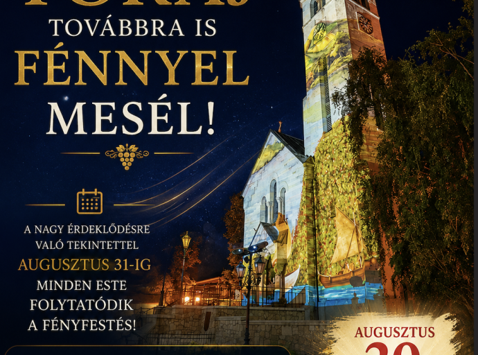 Augusztus 31-ig Tokaj továbbra is fénnyel mesél